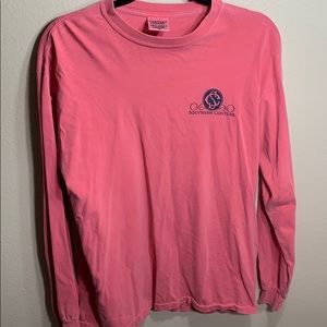 Pink southern couture long sleeve T-shirt